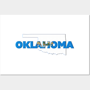 Oklahoma Colored State Letters Posters and Art